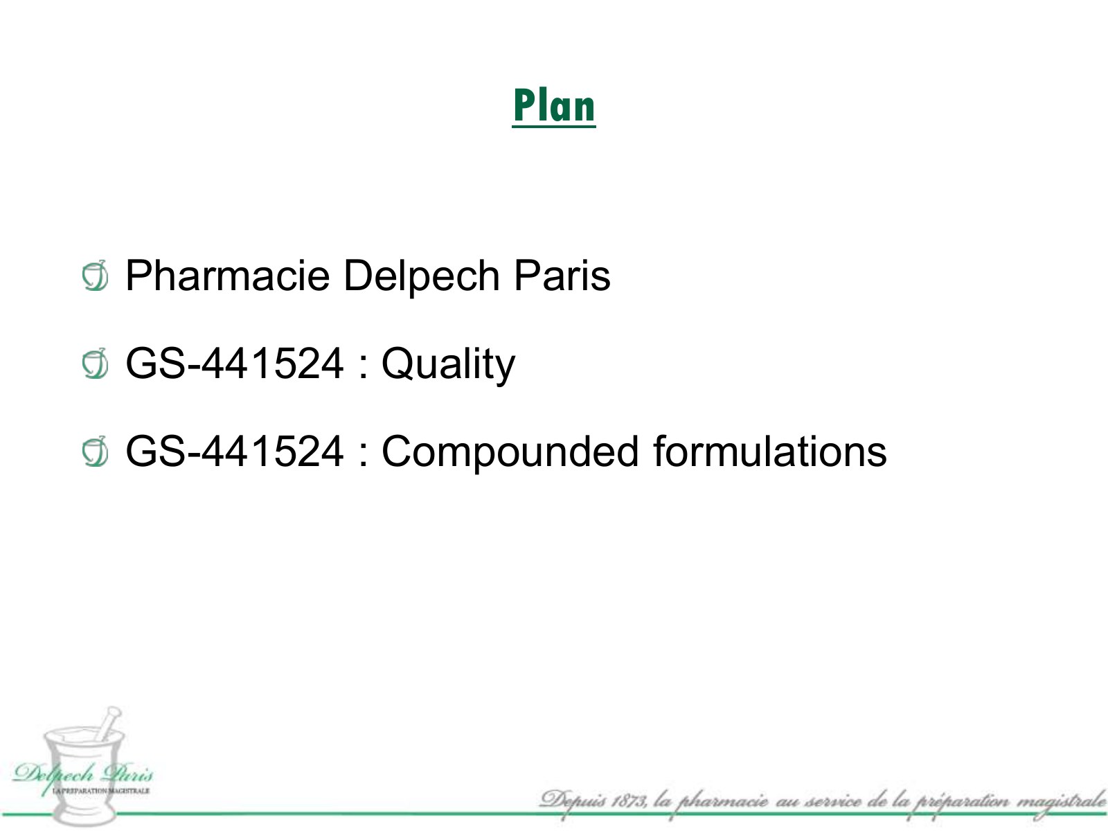 GS-441524 Compounding Forms by Delpech, Paris – slide 2 din 12